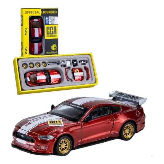 Carro De Juguete Ford Mustang Gt2018 Escala 1:43