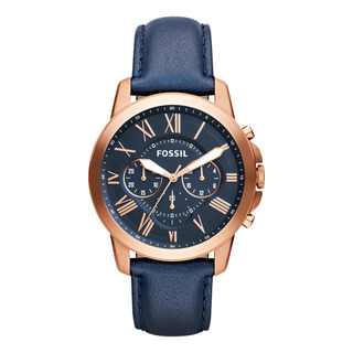 Reloj Fossil Grant De Acero Inoxidable Rose Gold Azul 44mm Reloj Fossil Grant De Acero Inoxidable Rose Gold Azul 44mm