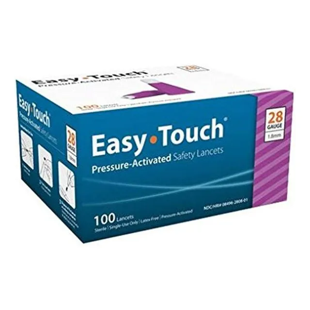 Easy Touch Lancetas De Seguridad Activadas Por Presion - 0.9