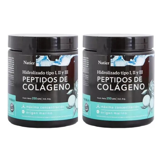Peptidos Colageno Hidrolizado Marino En Polvo Natier 250grs