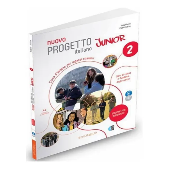 Nuovo Progetto Italiano Junior 2 (a2) - Edizione Per Insegnanti, De Marin, T.. Editorial Edilingua, Capa Mole, Edição 1 Em Italiano, 2023