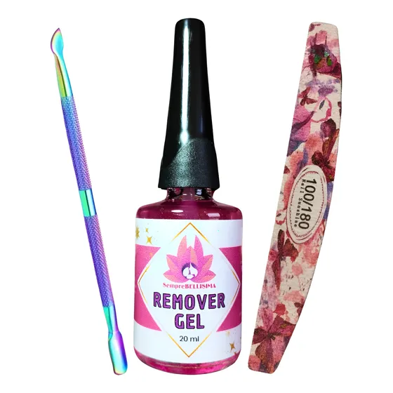 Remover Gel Magico Uñas Semipermanente X3