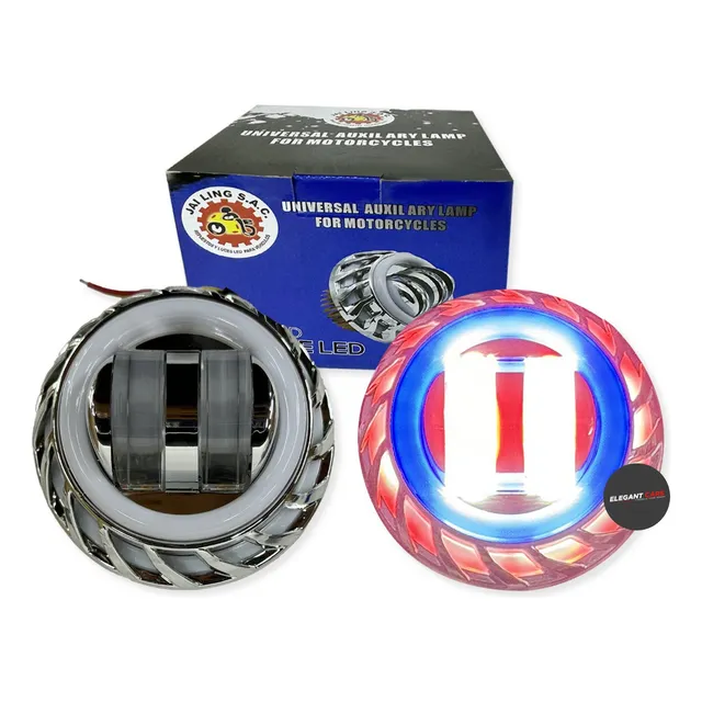 Faro Led Ojo De Diablo Alta Baja +strobo Auto Moto 1pcs