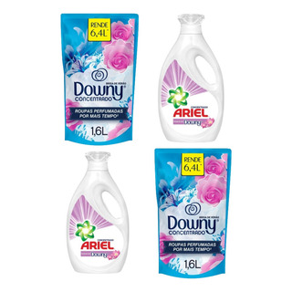 Sabão Liquido Ariel 2 L Amaciante Roupas Downy 1,6 L Kit Sabão Liquido Ariel 2 L Amaciante Roupas Downy 1,6 L Kit