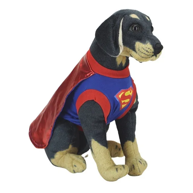 Capa Con Camisa Disfraz Perro Gato Super Heroes Talla L