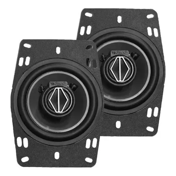 Alto Falante 4pol Bomber Triaxial BBR TOP 100wRms 4ohms Par Cor Preto Alto Falante Painel