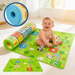 Tapete Interativo Térmico Tatame Infantil Educativo Bebê