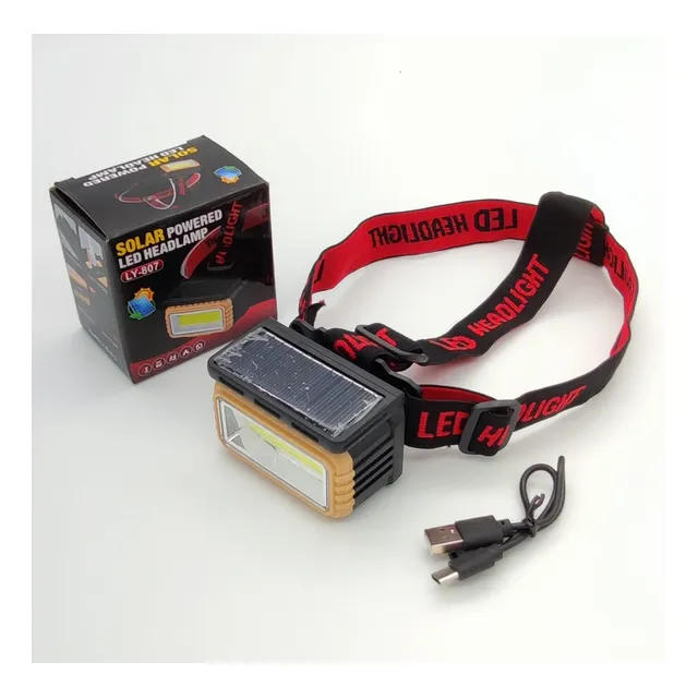 Linterna Para Cabeza De Carga Solar Usb
