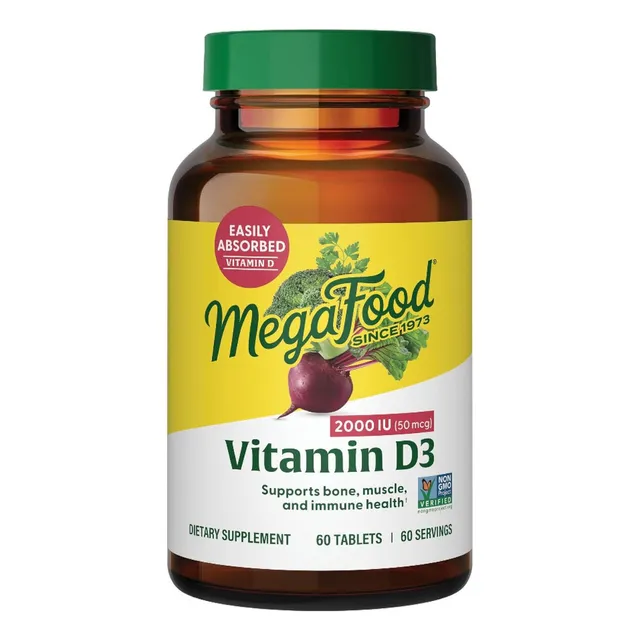 Vitamina D3 2000 Iu Megafood 60 Tabletas