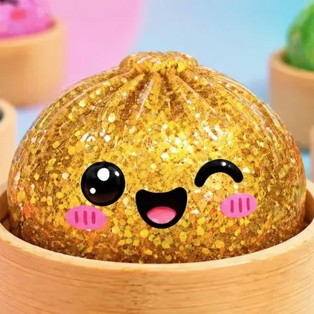 Squishy Brinquedo De Apertar Surpresa Raro Com Glitter Macio Surpresa