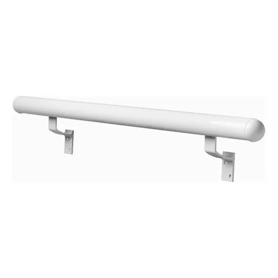 Corrimão De Alumínio Branco 2 Mts P/ Escada Parede Rampa