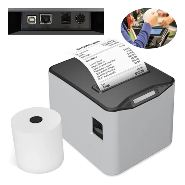 Impresora Tickets Termica 80mm Autocorte Usb Y Red Ethernet