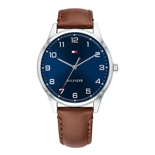 Relógio Masculino Tommy Hilfiger Essentials De Couro Marrom