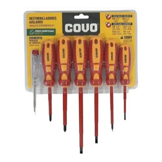 Destornilladores Aislados O Para Electricistas 6pcs+probador
