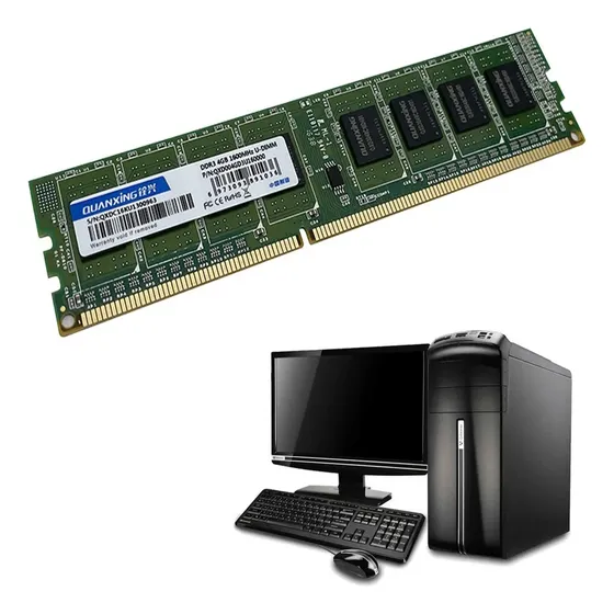 Memória Ddr3  Ram 4gb1600mhz U-dimm Desktop Computador Verde