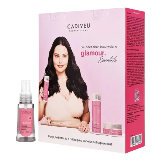 Cadiveu Glamour Sh.250ml+ Máscara 200ml  + Sérum 65ml