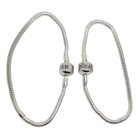 Pulsera Plata 925 Especial Para Dijes Pasantes Charm Pandora