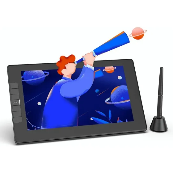 Tableta Digitalizadora Con Pantalla Veikk Vk1200 Gráfica11.6