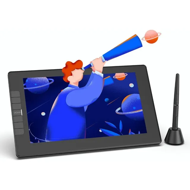Tableta Digitalizadora Con Pantalla Veikk Vk1200 Gráfica11.6