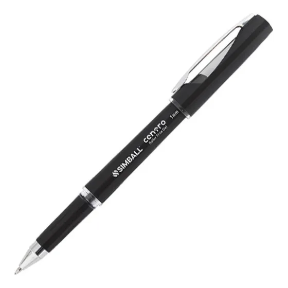 Lapicera Roller Simball Centro Tinta Gel Negro X Unidad