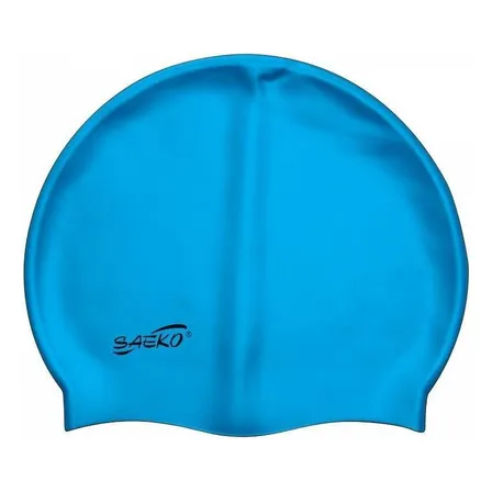 Gorra Natacion Silicona Saeko Azul