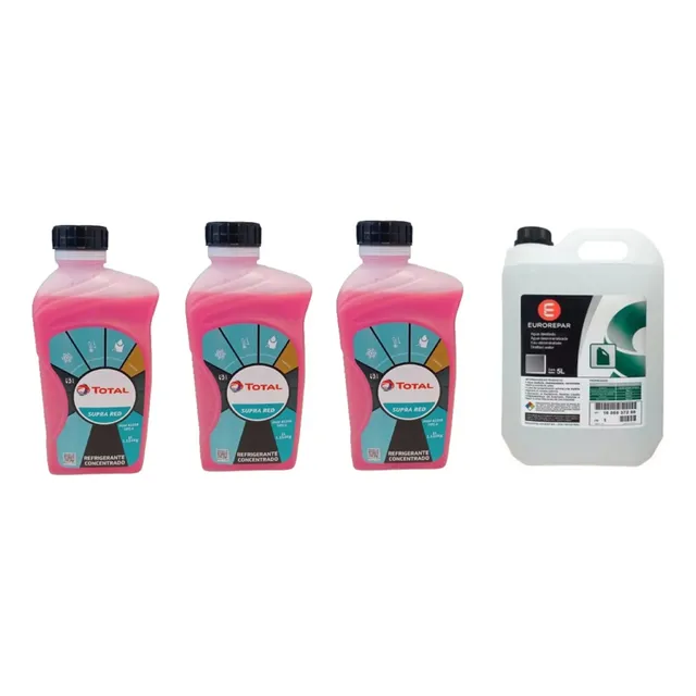 Refigerante Total Rosa 3l + Agua Destilada Bidon 5 Litros