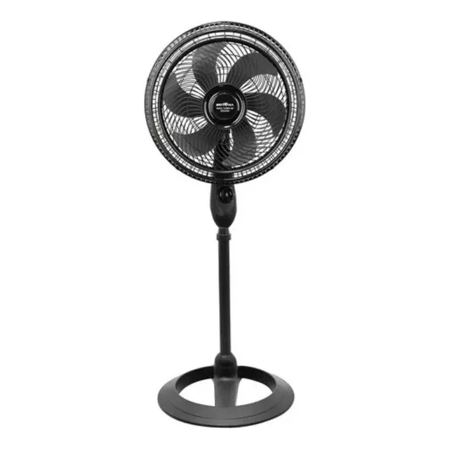 Ventilador 160w Turbo Coluna Preto Com 3 Velocidades Potente