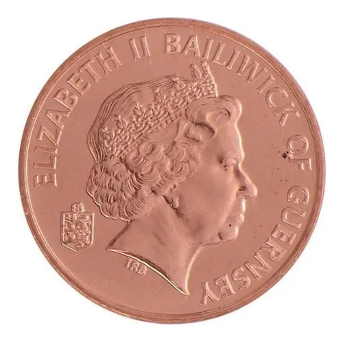 Moedinha Ilhas Guernsey 2 Pence 2011 Rainha Elizabeth Ii Fc