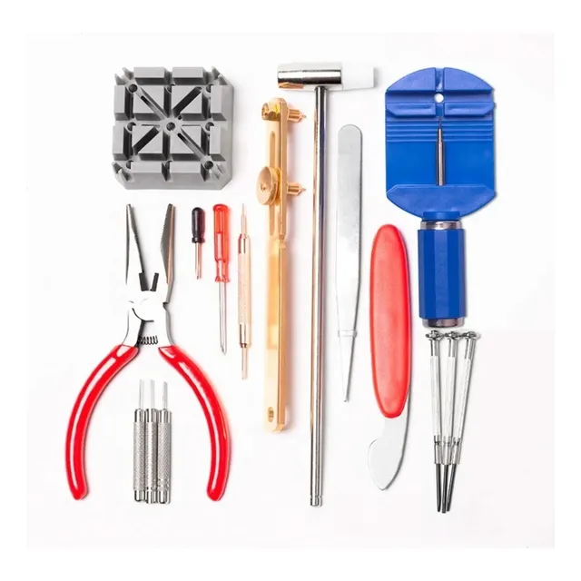 Kit De Herramientas Relojero Set Reparación Reloj 16 Piezas®