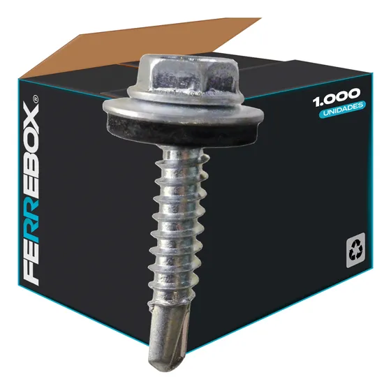 1000 Uni Tonillo Autoper Hex C/gol #12-14x3/4 | Ascrew
