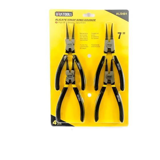 Juego De Pinzas Saca Pines 4pcs 7pulgadas Marca Uyustools