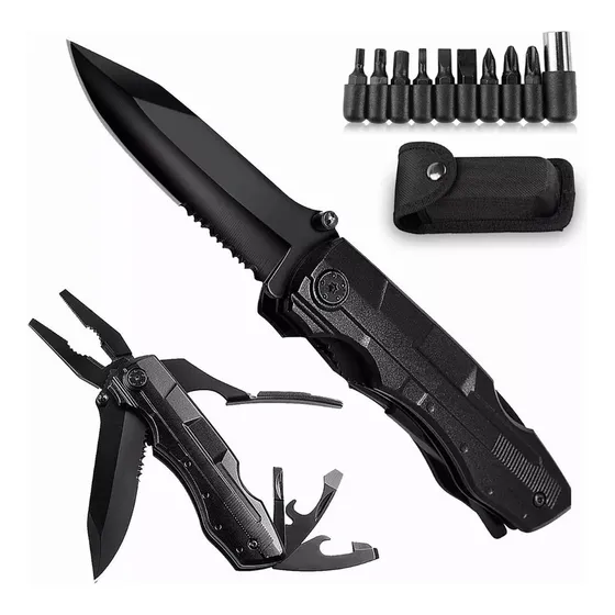Easytao Táctico 021 Cuchillo Multifunción Color Negro