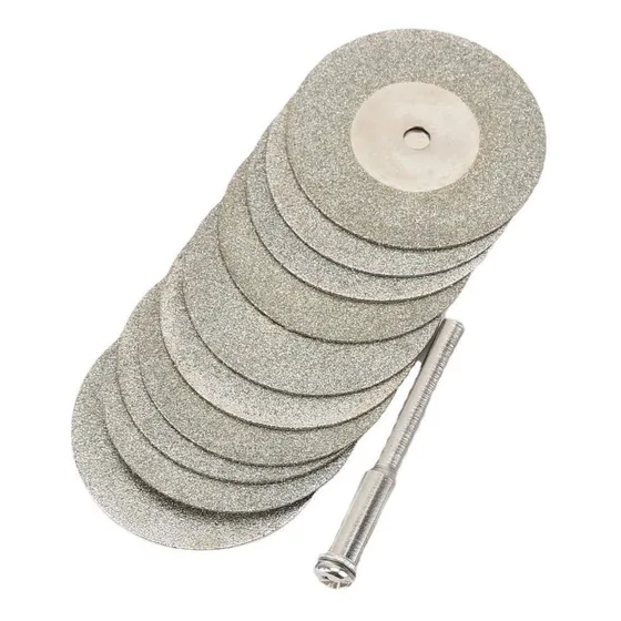 Discos Corte Diamantados 30mm 5pcs + Vastago Dremel Ceramica