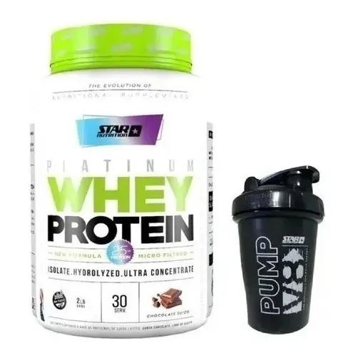 Proteina Platinum Whey 2lbs Star Nutrition+shaker De Regalo