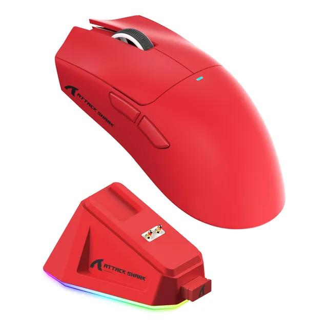 Base De Carga Rgb Del Ratón Inalámbrico Para Juegos Attack S