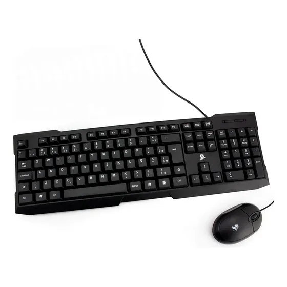 Kit Teclado Usb Office + Mouse Usb Office 1000 Dpi 5+ Nf-e