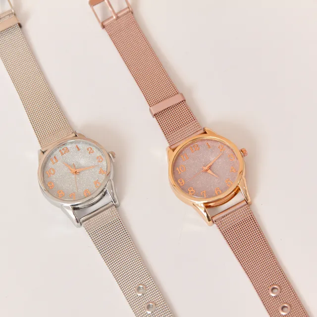 Reloj Mujer Analógico Malla Metálica