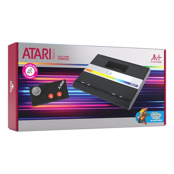 Console Atari 7800+ Videogame Console Cor Preto