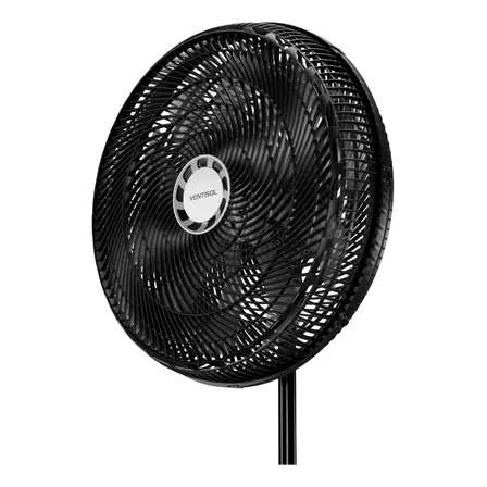 Ventilador de Coluna 50 Cm Turbo 10 Pás 150W Oscilante 3 Velocidades Preto Ventisol 17594