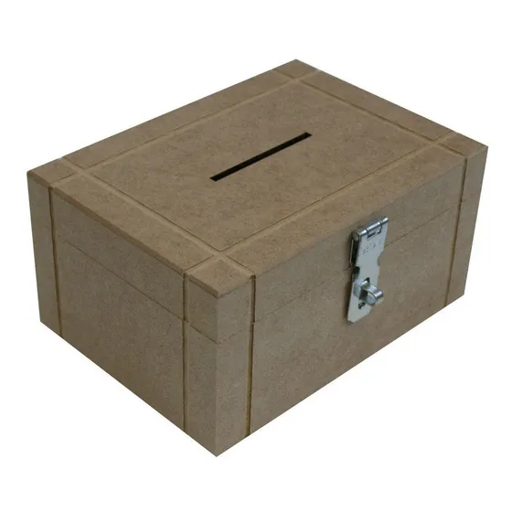 Cofre Com Fecho Cédulas E Moedas 0058