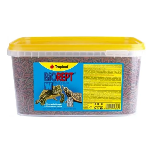 Ração Para Tartaruga Biorept W Balde 1500g Tropical