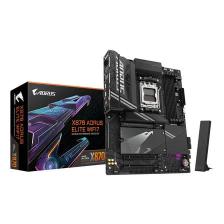 Placa madre Gigabyte X870 Aorus Elite Wifi 7 (am5/4xdd5), color negro