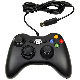 Controle Video Game Box 360 Pc Com Fio Joystick Manete X360 Controle Video Game Box 360 Pc Com Fio Joystick Manete X360