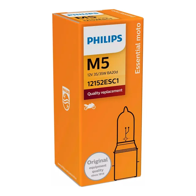 Lampara Philips Halogena Moto 12v 35/35w M5 Ba20d