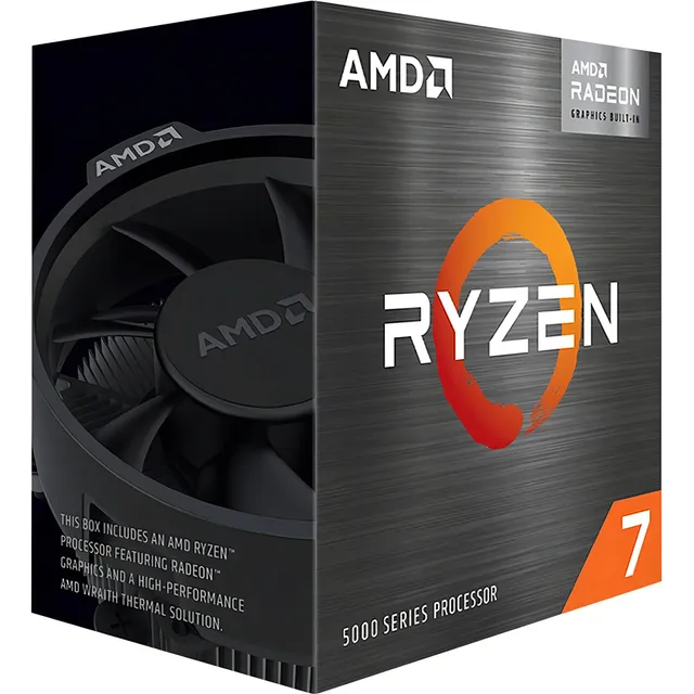 Procesador AMD Ryzen 7 5700G 100-100000263BOX de 8 núcleos y 4.6GHz