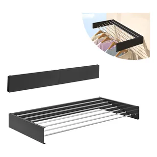 Varal 80cm 5 Varetas Aço Inoxidåvel Parede Retråtil Varal 80cm 5 Varetas Aço Inoxidåvel Parede Retråtil