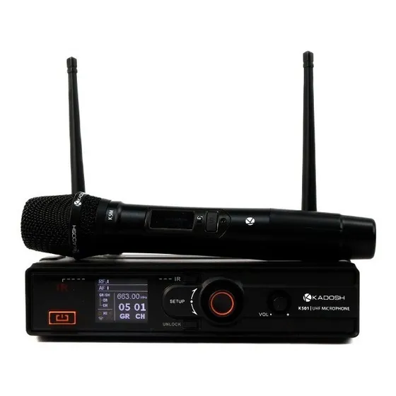 Microfone Kadosh Uhf Profissional Kdsw-501m Sem Fio