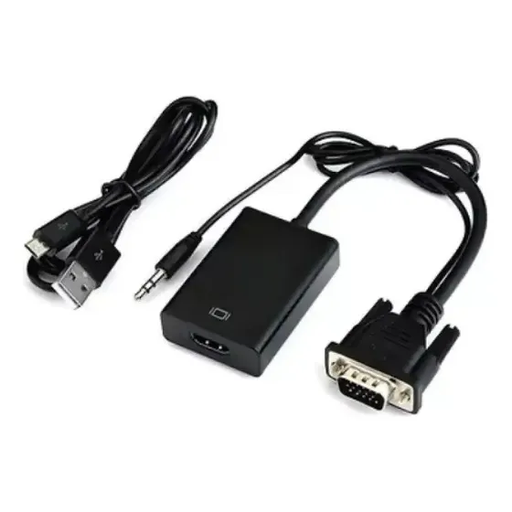 Adaptador Vga A Hdmi Havit Con Usb
