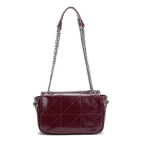 Cartera Claire Burgundy Mini Black Bubba Color Burdeo