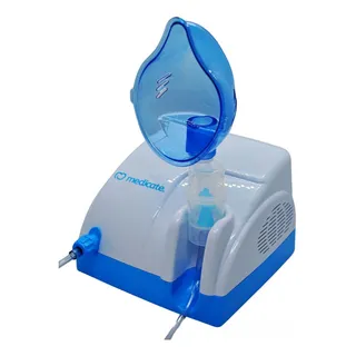 Medicate Nebulizador Md1000 Turbo Branco E Azul Medicate Nebulizador Md1000 Turbo Branco E Azul